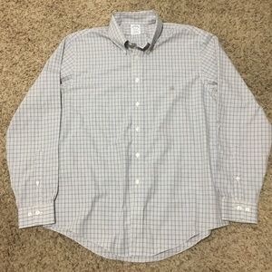 Brooks Brothers Embroidered Button-Up Shirt Large
